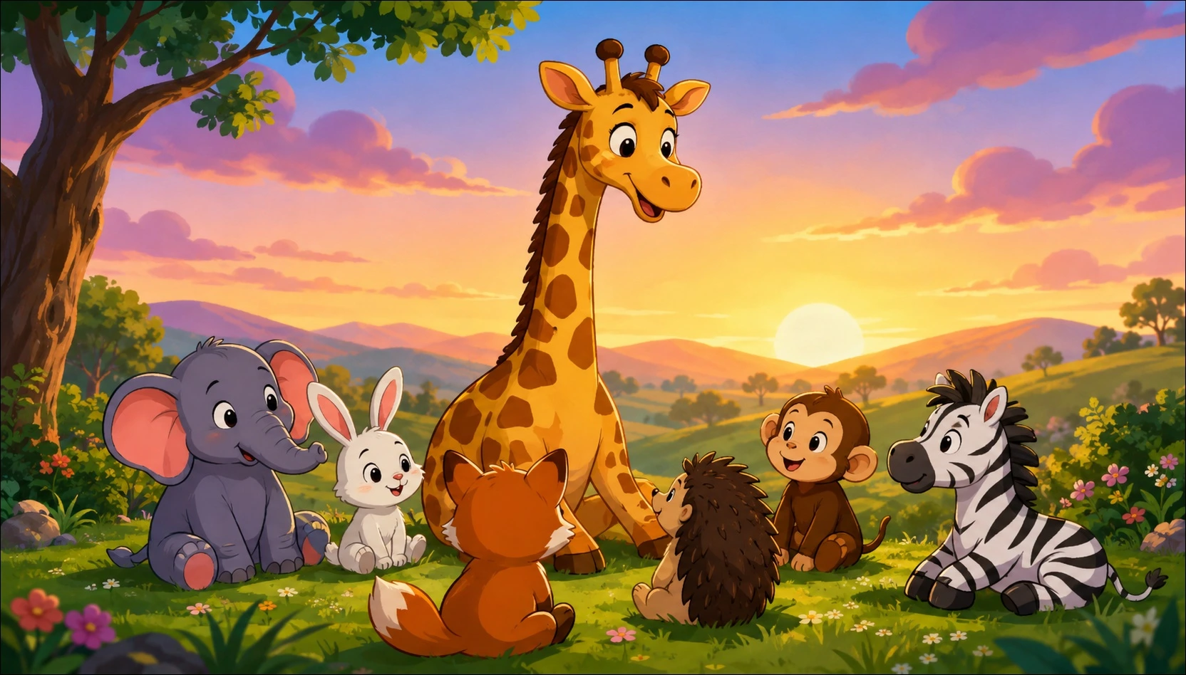 Happy Giraffe and the Gentle Smile Story Read