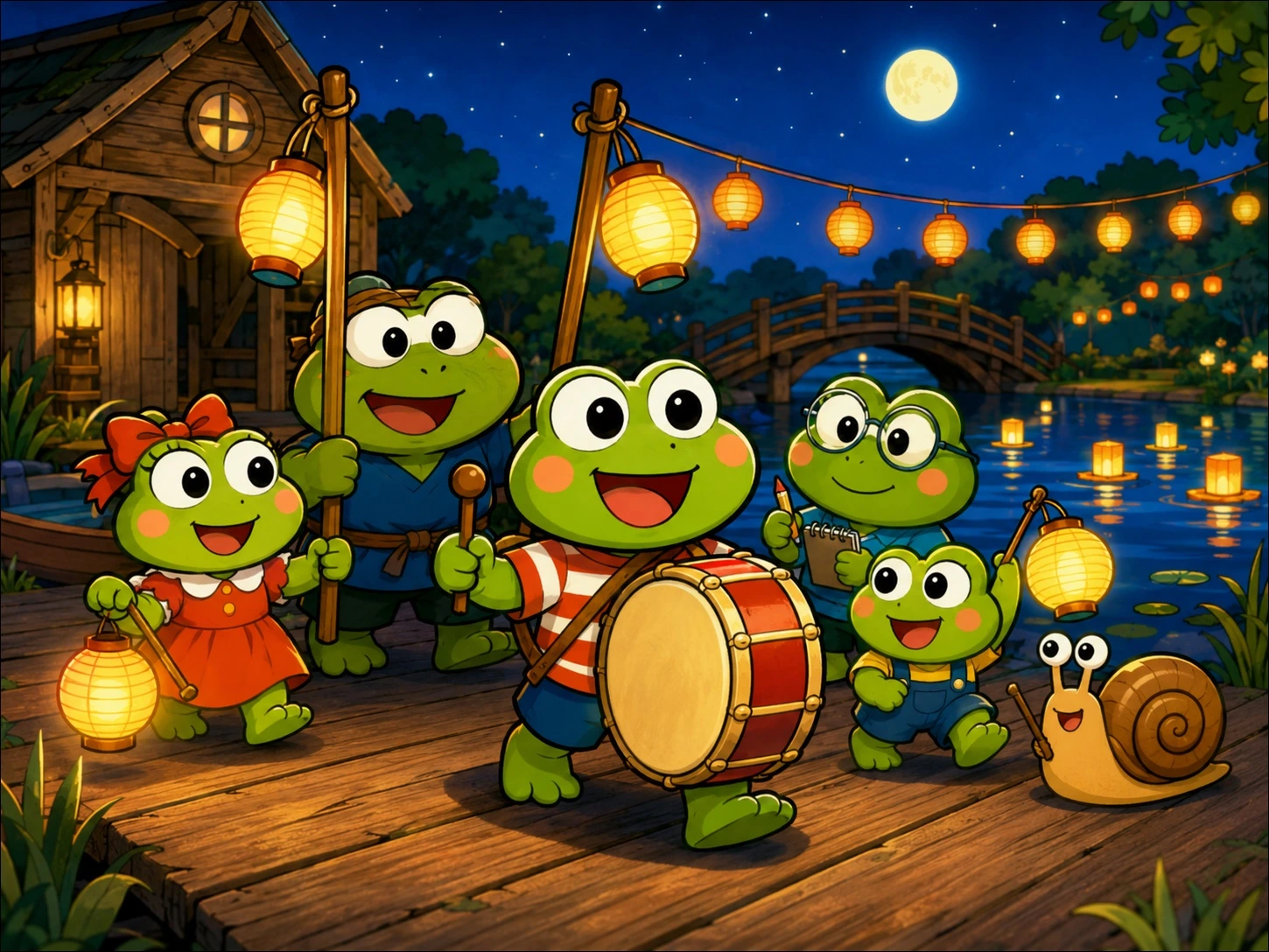 Keroppi and the Missing Parade Drum Story Read