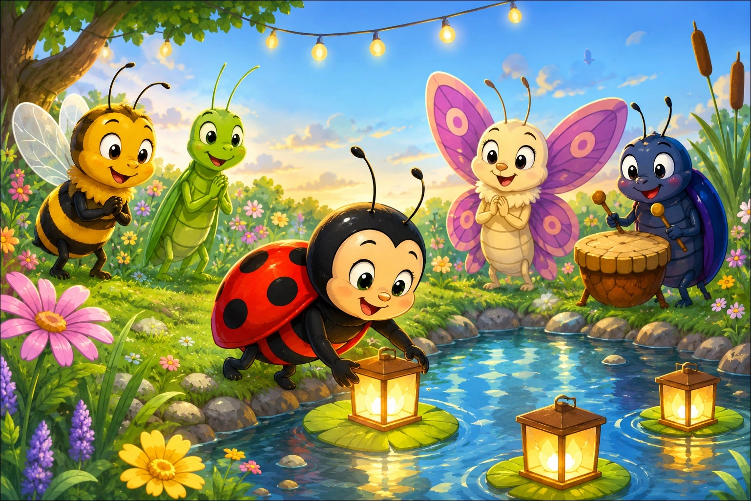 Lulu the Ladybug and the Lantern Garden Story Read