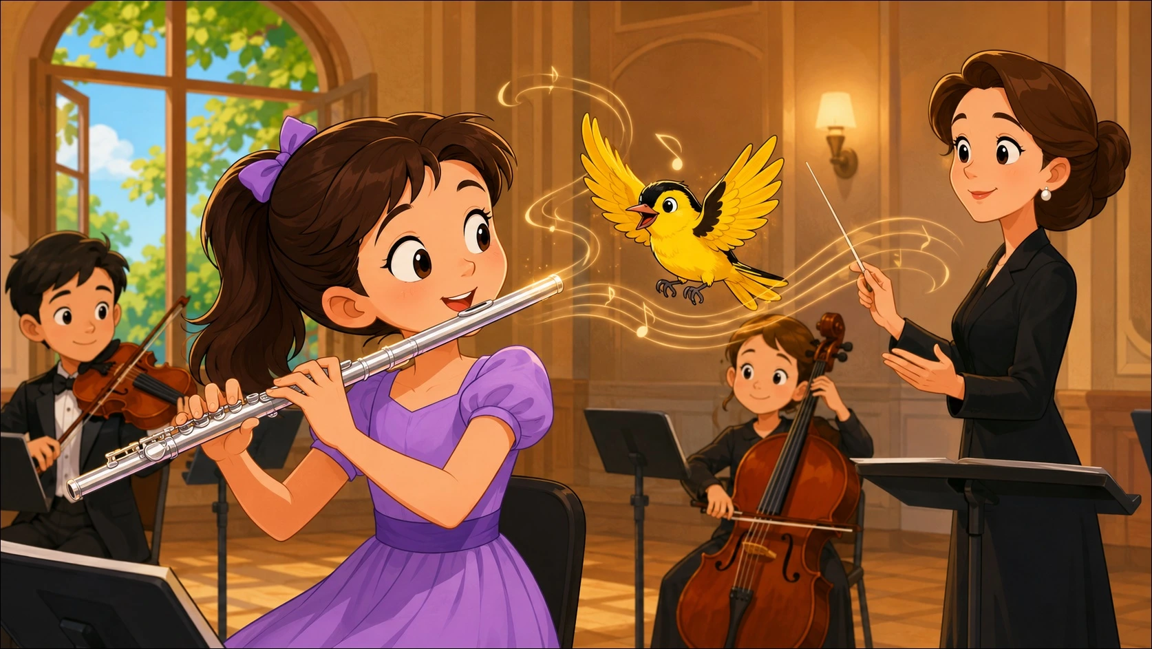 Mr Oriole and the Flute Story for Kids