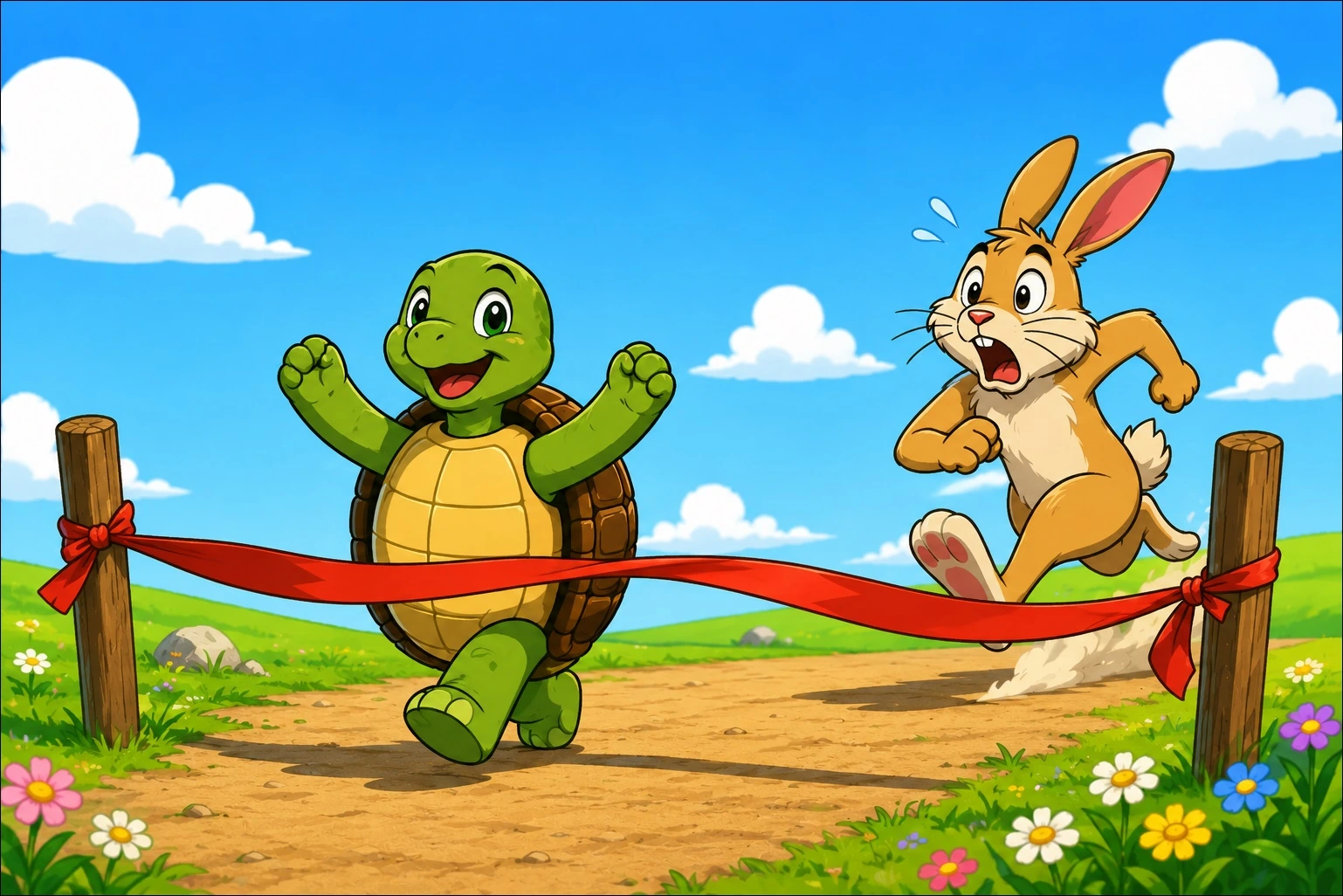 The Tortoise and the Hare Poem Story for Kids