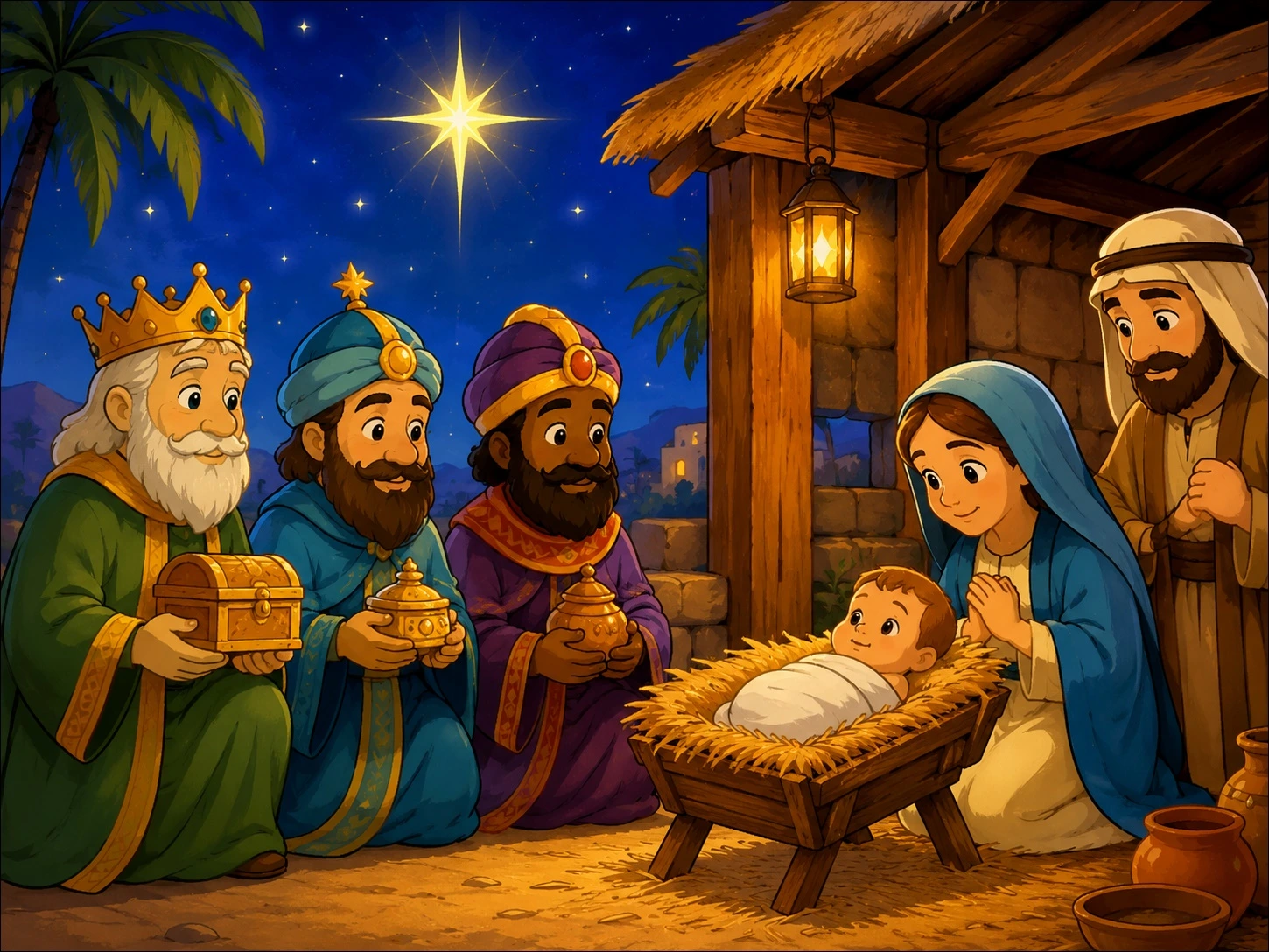 Three Wise Friends and the Guiding Star Story Read
